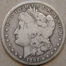 Usado, Dólar Morgan 1892-CC muito bom estado-f comprar usado  Enviando para Brazil