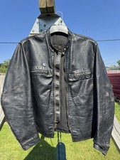 Usado, Jaqueta de motocicleta Brooks Cafe Racer década de 1950 etiqueta dourada - Tamanho 46 - Preta vintage comprar usado  Enviando para Brazil