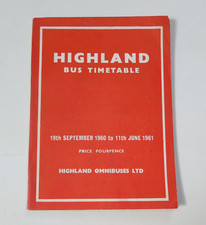Bus timetable highland for sale  LEEDS