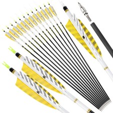 Jagdpfeile SP300-800 Pure Carbonpfeile 4" Naturfeder Recurve Compoundbogen Jagd comprar usado  Enviando para Brazil