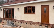 upvc windows oak for sale  LONGFIELD