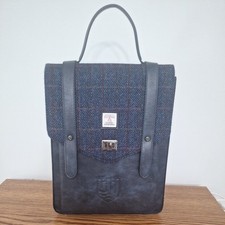 Mochila HarrisTweed The Mini Carloway, Marinha Over-Check, Mini, seminova  comprar usado  Enviando para Brazil