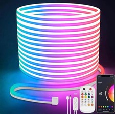 Lamomo Neon LED Strip 20m, RGB Led Streifen mit Fernbedienung APP Steuerung,, usado comprar usado  Enviando para Brazil