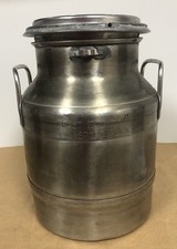 Lata de leite East End Dairy, Williamsport 8 quartos selada John madeira aço inoxidável comprar usado  Enviando para Brazil