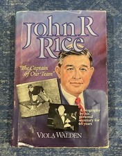 Usado, SIGNED John R. Rice “The Captain Of Our Team”By Viola Walden 1990, HCDJ First Ed comprar usado  Enviando para Brazil