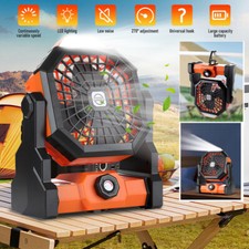 Usado, Ventilador De Aire Frio Portatil USB Recarregável Abanico Piso Outdoor Con Luz LED comprar usado  Enviando para Brazil