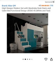 Kids high sleeper for sale  ROYSTON