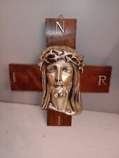 Crucifix bois noix d'occasion  Ussel