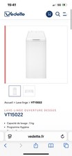 Lave linge top d'occasion  Paris-