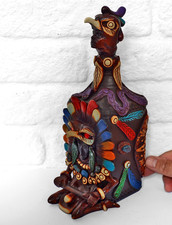 Teotihuacan bottle handmade for sale  RYDE