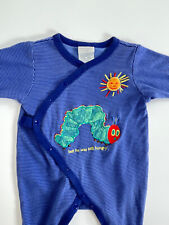 Antigo Carters Baby ERIC CARLE HUNGRY CATERPILLAR Dormitório Azul FOME Sol 0-3 Meses comprar usado  Enviando para Brazil