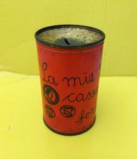 Salvadanaio metallo vintage usato  Italia