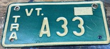 Placa de reboque 1972 Vermont #A33 comprar usado  Enviando para Brazil