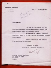 Fn101 .tapuscrite signée d'occasion  Bordeaux-