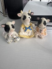 Famiglia mucche sylvanian usato  Spedire a Italy