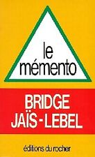 Mémento bridge jaïs d'occasion  Hennebont