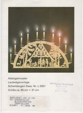 Laubsägevorlage schwibbogen a gebraucht kaufen  Glienicke