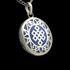 Amulett anhänger blau gebraucht kaufen  Bonn