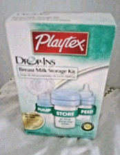 Kit de armazenamento de leite materno Playtex Drop Ins adaptadores de bomba 6 anéis/tampas e 10 forros comprar usado  Enviando para Brazil