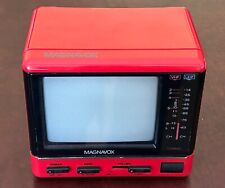 TV analógica vintage 1987 Magnavox SH 3907 portátil 4,5" vermelha como está comprar usado  Enviando para Brazil