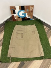 Saia Maxi Vintage Y2K Brisas Subversiva Exército Verde Cáqui Carga Média comprar usado  Enviando para Brazil