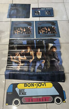 Bon Jovi NOVA CAMISA Cartaz de Ônibus Exibição na Loja LP Folheto Publicitário Vintage comprar usado  Enviando para Brazil