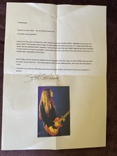 SCOTT GORHAM (Thin Lizzy) Typed Signed Letter — Autograph comprar usado  Enviando para Brazil
