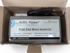 Inversor senoidal puro AIMS Power PWRI15012S 150W 12VDC para saída 115VAC NOVO aberto comprar usado  Enviando para Brazil