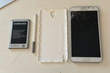 Samsung Galaxy Note 3 Neo blanco defectuoso - tapa de placa Accu lápiz cámara etc Ok segunda mano  Embacar hacia Argentina