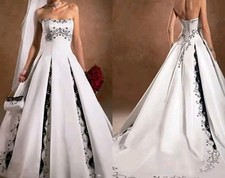 Brautkleid hochzeitskleid schw gebraucht kaufen  Berlin