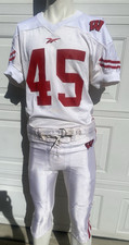 Camiseta e calça de futebol Wisconsin Badgers Team Game usada uniforme masculino 46/34 comprar usado  Enviando para Brazil