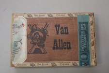 Caixa de charutos de madeira antiga Kepner's Van Allen Londres Orwigsburg, PA Fact. #406 comprar usado  Enviando para Brazil