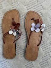 Leather flip flops for sale  LLANFYLLIN