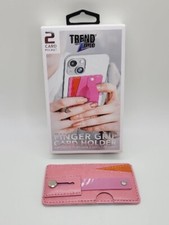 Trend Zone, 2 cartões de crédito porta-carteiras de telefone com suporte deslizante de aperto de dedo, usado comprar usado  Enviando para Brazil