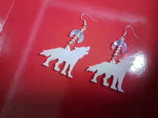Wolf moon earrings for sale  RYDE