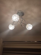 Decorative chrome ceiling for sale  NORWICH
