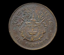 Cambodge centimes 1860 d'occasion  Fagnières