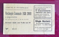 Biglietto parcheggio comunale usato  L Aquila