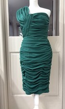 Vestido Tadashi Shoji um ombro esmeralda tamanho 6 comprar usado Vestido Tadashi Shoji um ombro esmeralda tamanho 6 comprar usado  Enviando para Brazil