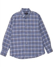 Camisa masculina ajuste regular Tommy Hilfiger tamanho 16 1/2 grande xadrez azul algodão BV09 comprar usado  Enviando para Brazil