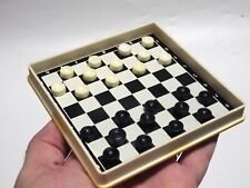 Vintage Soviético URSS Rússia Jogo de Viagem Conjunto de Damas de Plástico com Tabuleiro Década de 1980 comprar usado  Enviando para Brazil
