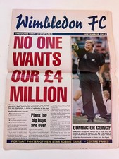Wimbledon dons newspaper for sale Wimbledon dons newspaper for sale  BURY