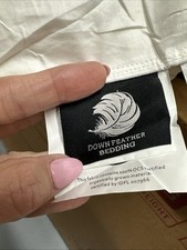Edredom orgânico 100 penas de algodão e plumas tamanho completo inserção de edredom, 68x90 polegadas comprar usado  Enviando para Brazil