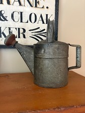Adorável regador galvanizado vintage - Tamanho #6 - Bela pátina cinza escuro! comprar usado  Enviando para Brazil