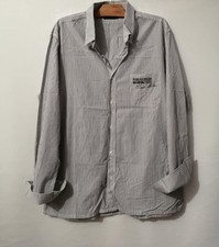 Chemise grise rayures d'occasion  Bourg-de-Thizy