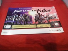 Pôster de exibição Fire Emblem Fates Conquest/Birthright Nintendo 3DS loja promocional comprar usado  Enviando para Brazil