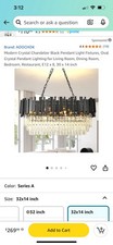 Crystal chandelier for sale  Appleton