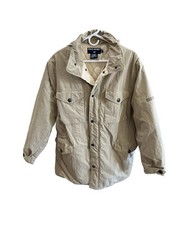 Jaqueta polo esportiva vintage Ralph Lauren casaco celeiro com capuz macio bronzeado tamanho médio comprar usado  Enviando para Brazil
