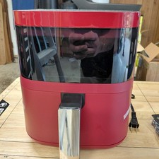 NOVO NA CAIXA! Fritadeira a ar Beelicious 8 em 1 Smart Compact 4QT. Vermelho com janela de visualização comprar usado  Enviando para Brazil