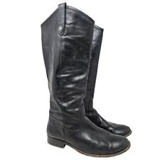 Bota Frye 9 Melissa Botão Couro Preto Boho Western Whimsygoth Cowgirl Riding comprar usado  Enviando para Brazil